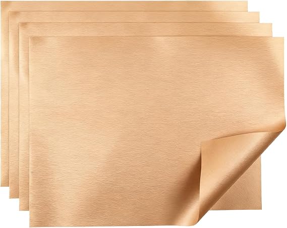 4 PCS Teflon Sheet, Heat Press Teflon Sheets 16"x20" PTFE Heat Transfer Paper Reusable Non-Stick, Resistant Crafting, Baking, Ironing, DIY Projects, Iron Protector, and Non-Stick Oven Liner