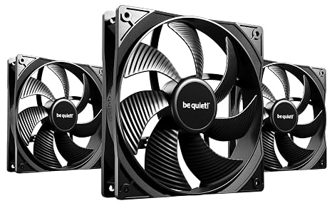 be quiet! Pure Wings 3 140mm PWM, 3 Included, high top-end Speed, Low Minimum RPM, Optimized Fan Frame, Newly Designed Fan Blades