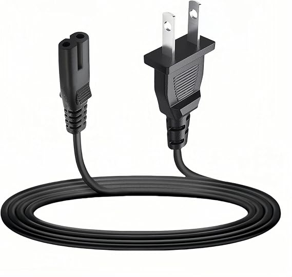 TV Power Cord 6.6ft Cable Compatible with for TCL Roku Smart LED LCD HD TV 24" 32" 40" 42" 43" 48" 50" 55" 60" 65" 75" 85" Inch TV- TCL Roku TV and More TV Power Cable Plug Supply Cord Replacement