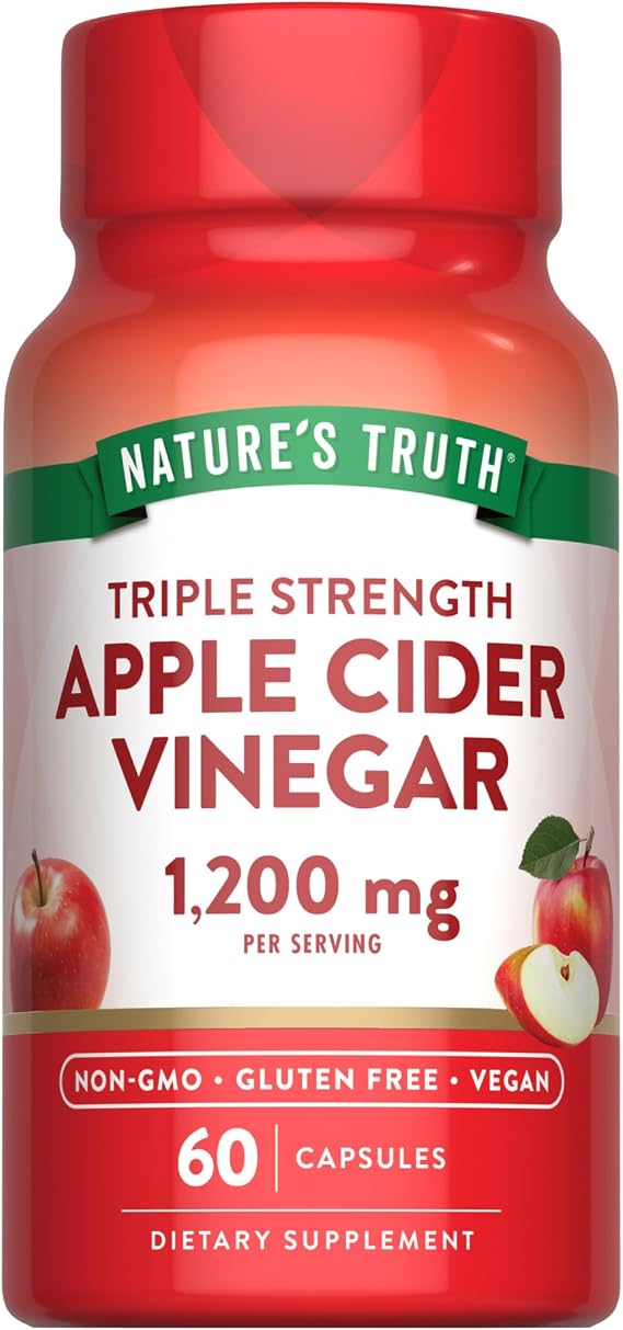 Nature's Truth Apple Cider Vinegar Vegan Capsules | 1200mg