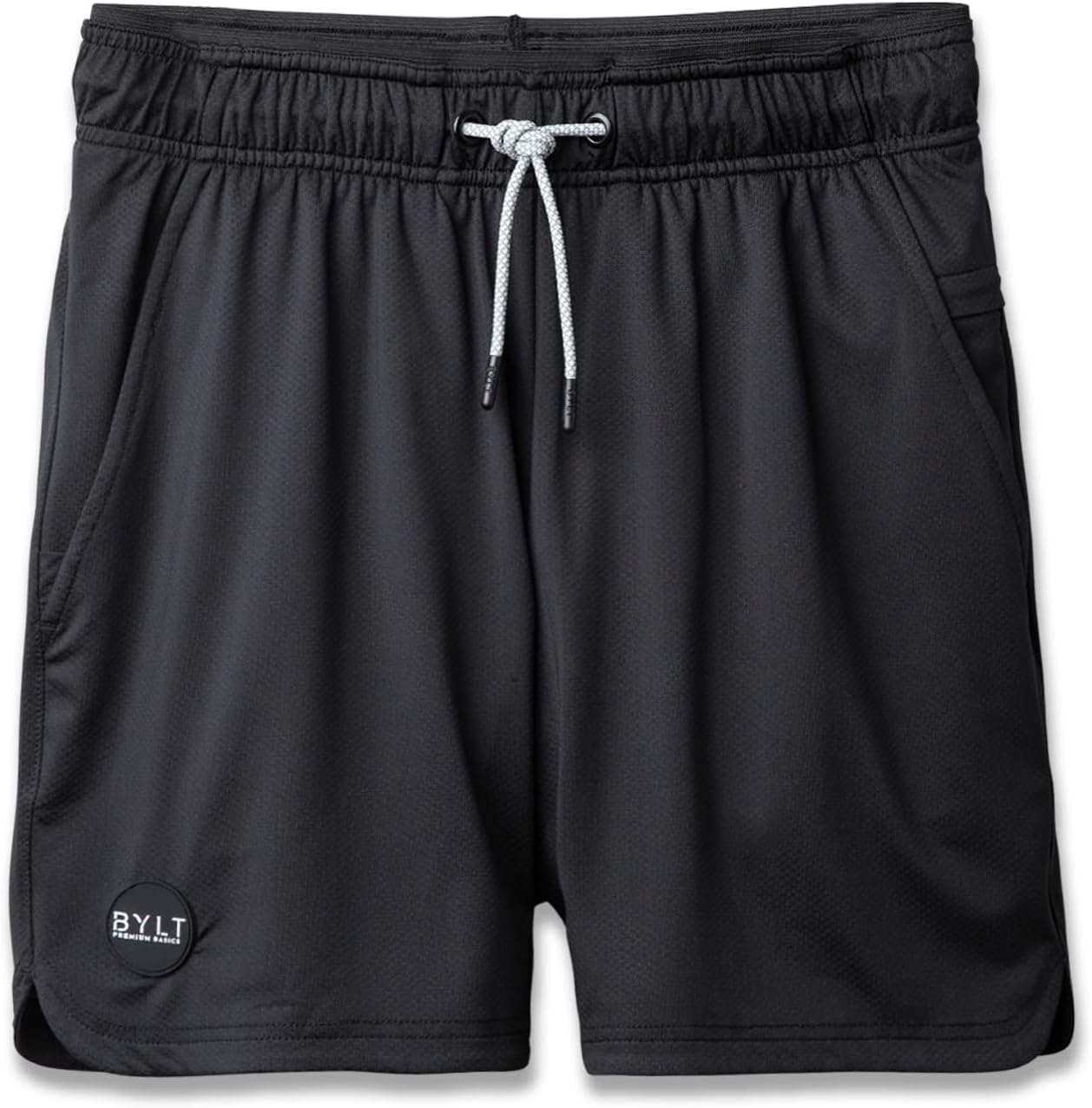 BYLT Mens Linered Trainer Short - Quick Dry Workout Shorts for Men, Drawstring Waistband - Lightweight Polyester & Spandex