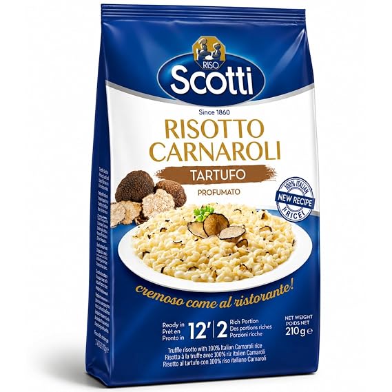 Riso Scotti - Truffle Seasoned Risotto, Carnaroli Rice, 7.4 oz (210 g)