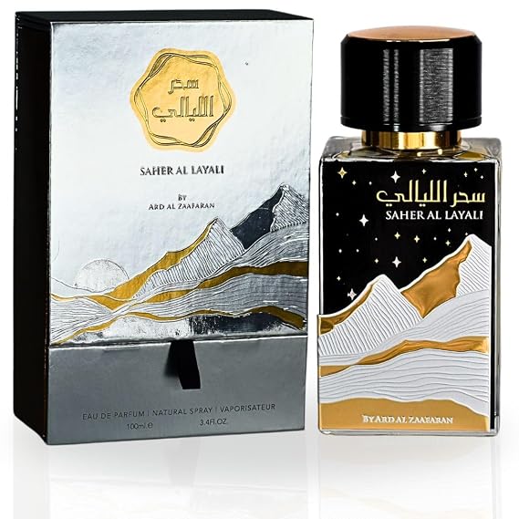 Ard Al Zaafaran Saher Al Layali Eau De Parfum For Women Spray 100ML (3.4 OZ) Arabian Perfume For Women Luxurious & Captivating Fragrance Long Lasting Perfume For Women The Essence of Arabian Heritage