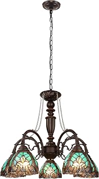 Chloe Lighting Liaison Victorian-Style 5-Light Antique Dark Bronze Finish Large Chandelier 27" Wide