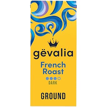 Gevalia French Roast Dark Roast Ground Coffee, 12 oz Bag