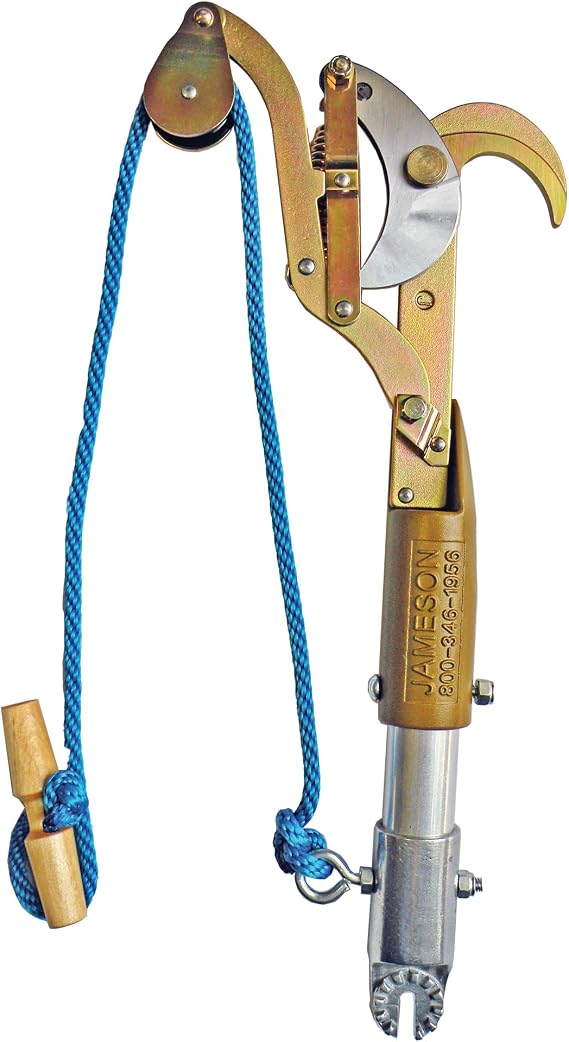 JA-34 Big Mouth Pruner Kit Pole Pruner with 1.75-Inch Cutting Capacity, Universal Hot Stick Adapter, Easy Blade Replacement and Sharpening, Heavy-Duty Garden Tool