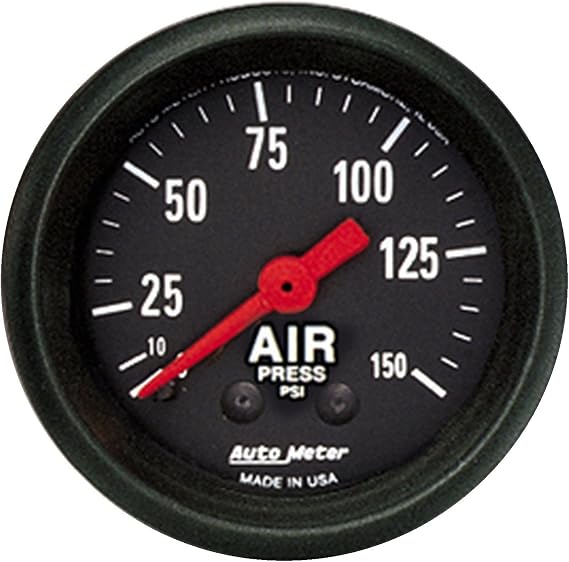 AUTO METER 2620 Z-Series Mechanical Air Pressure Gauge, Air Pressure - 2 1/16"