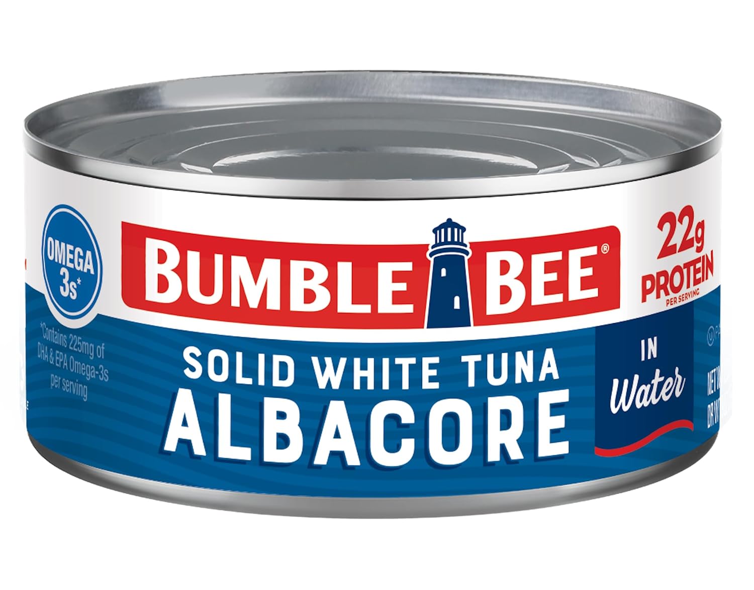 Bumble Bee Solid White Albacore Tuna in Water, 12 oz Can Pack of 12 - Wild Caught Tuna - 22g Protein per Serving, High in Omega-3s - Non-GMO Project Verified, Gluten Free, Kosher