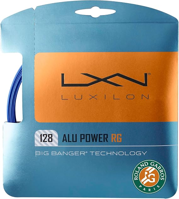 Luxilon Roland-Garros ALU Power 128 Tennis Strings - Set, Blue
