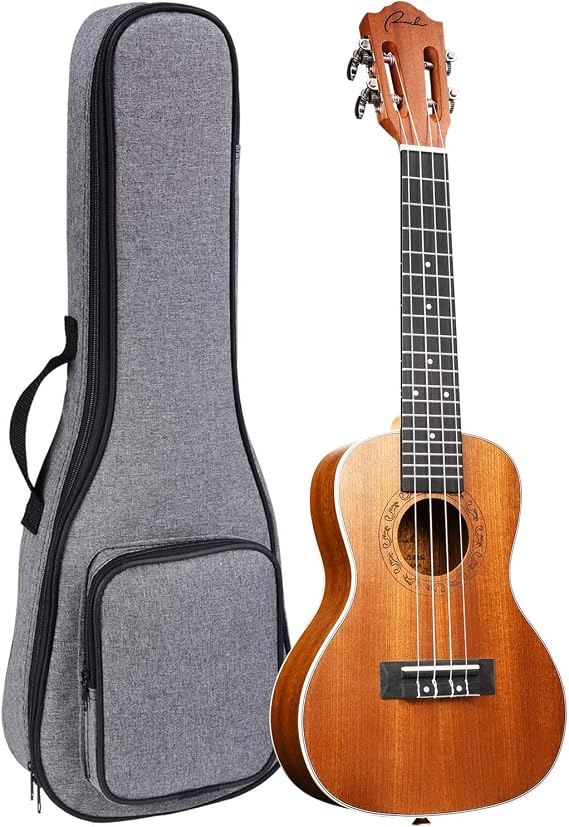 Ranch Concert Ukulele 23'' Classical ukelele with 12 Online Lessons&gig bag