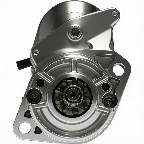 RAREELECTRICAL 50Hp Starter Fits Gehl Sl4625 Skid Steer Kubota R510 | SL4625DX, SL4625SX, Kubota Loader R520BU-1A, V2203, V2203DI, 4-Cyl 2.2L diesel engine, replaces 228000-4752, 16652-63012