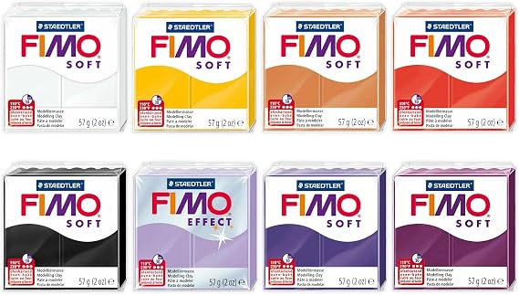 FIMO Soft & Effect Polymer Oven Modelling Clay - 57g - Set of 8 - The Anemone Collection