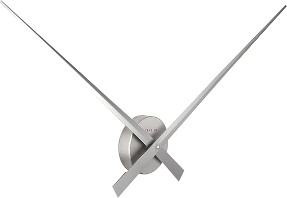 NEXTIME Hands Wall Clock | Decorative | Silver | Battery Operated