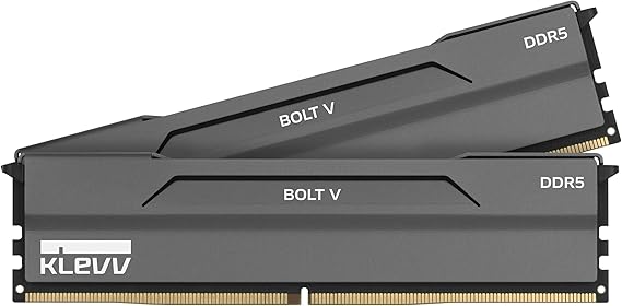 KLEVV Bolt V DDR5 32GB (2x16GB) 6000MHz CL28 SK Hynix A-Die 1.35V Gaming Desktop Ram Memory XMP 3.0 / AMD Expo Ready (KD5AGUA80-60B280H)