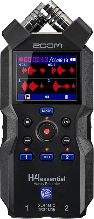 Zoom H4 Essential Handheld Recorder for Musicians, Podcasters & Filmmakers
