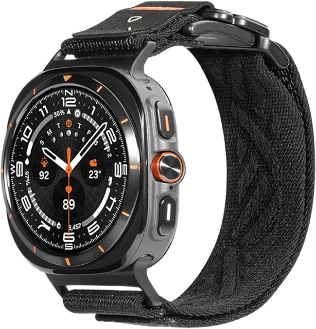Aulumu CS03 Titanium Galaxy Watch Ultra (2025/2024) 47MM Snap Functional Buckle Band | Luxury Embossed Texture Knit | Quick-release Design | For Samsung Watch Ultra Bands 47MM