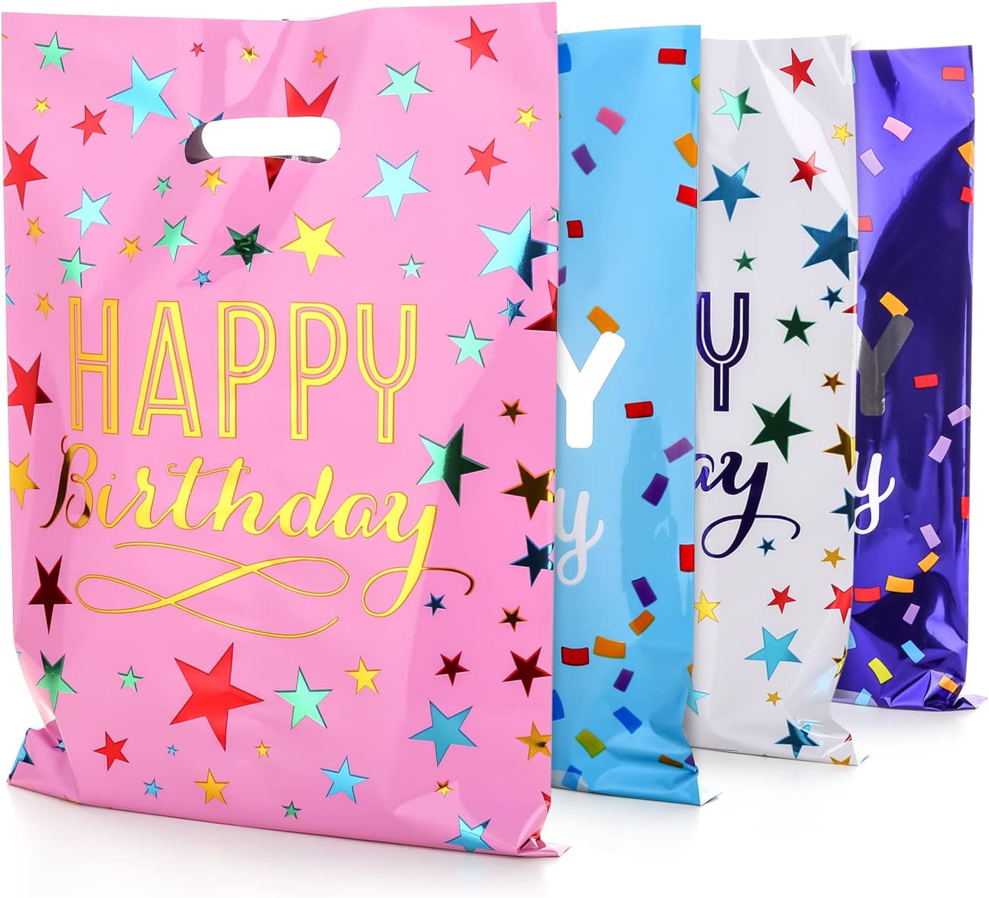 PintreeLand Party Bags 40 PCS, Goodies Loot Bags Bulk for Kids Baby Girls & Boys Birthday Return Gift (B style 40Pack)