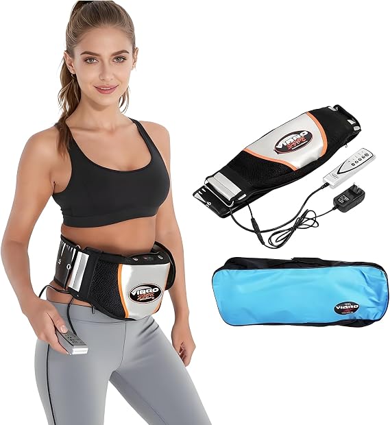 Heat Vibration Massage Belt Waist Muscle Trainer & Abdominal Massager