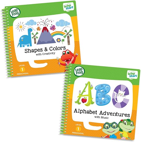 LeapFrog Leapstart Preschool Activity Book Bundle with ABC, Shapes & Colors, Level 1