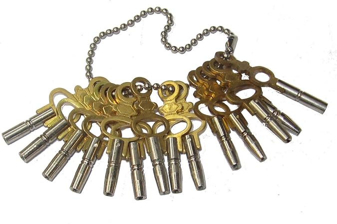Brass Blessing New 14 pcs Universal Pocket Watch Key Set for Winding from (5022)