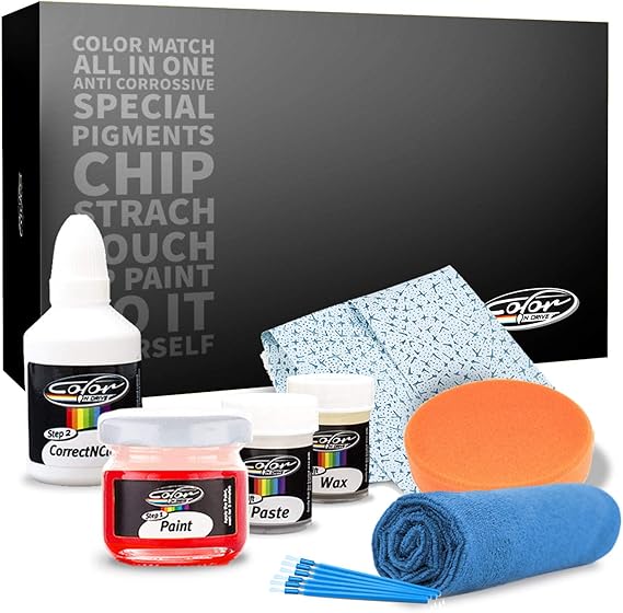 Color N Drive for Hyundai Automotive Touch Up Paint - RYS - Sleek Silver Met - Paint Scratch Repair, Exact Match - Basic