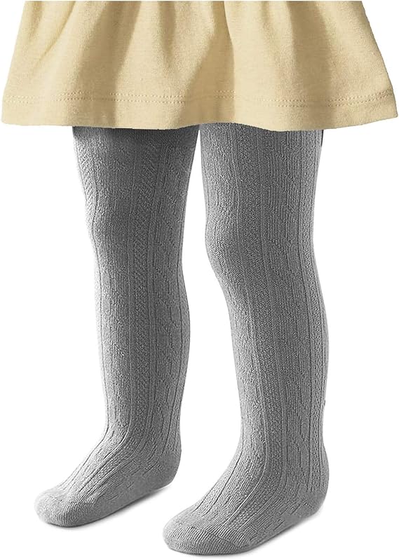 Baby Girls Tights, Seamless Knit Cotton Leggings Pants Infant Toddler Girl Stockings