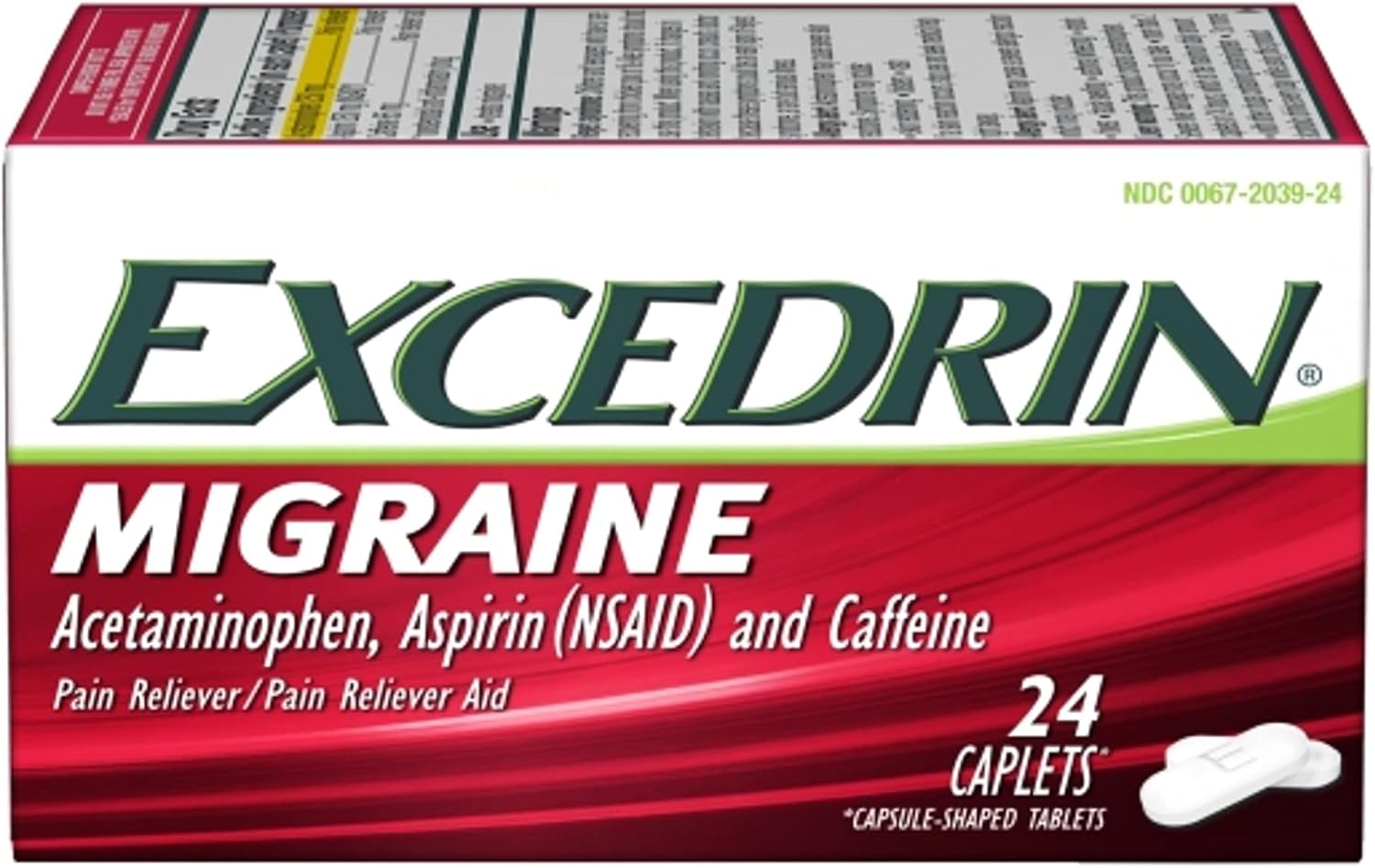 Excedrin Migraine Relief Caplets to Alleviate Migraine Symptoms - 24 count