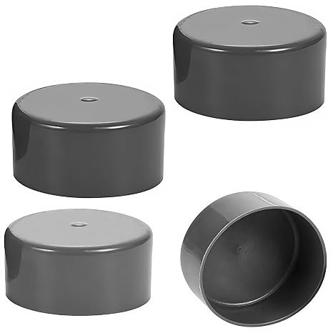 4 Pack Trailer Hub Grease Caps, 1.98" Wheel Bearing Dust Cover, Rubber Grease Fitting Cap for Boat Trailer, Hub Bearing Protector for Axle, Fits 2000-3500 lb Trailers