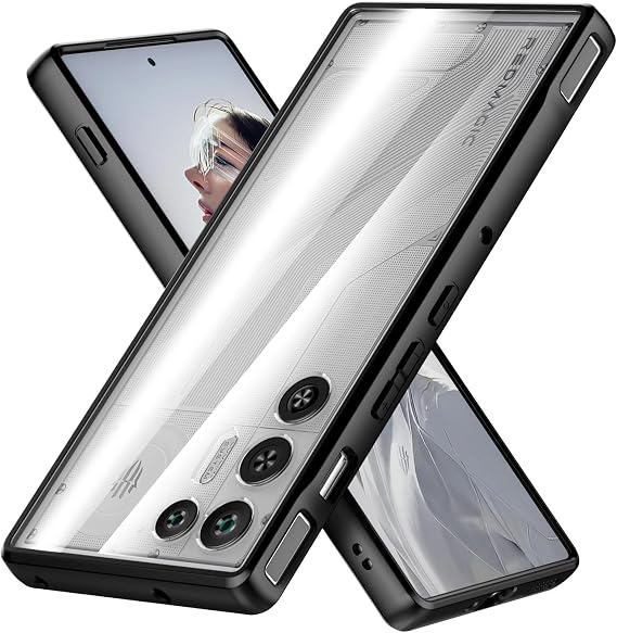 Foluu Clear Case for ZTE Nubia RedMagic 11 Air, Hard PC Back & Soft TPU Bumper [Not Yellowing] [Military Drop Protection] Shockproof Case Slim Thin Cover for Red Magic 11 Air 2026
