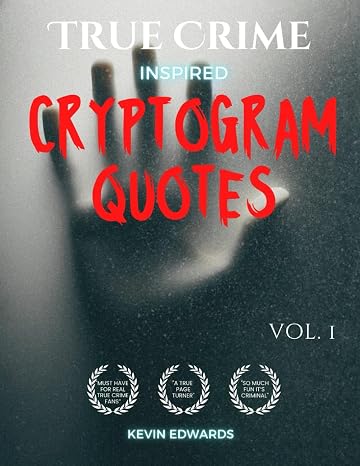 True Crime Inspired Cryptoquotes | Large Print Cryptogram Book of Puzzles for Adults