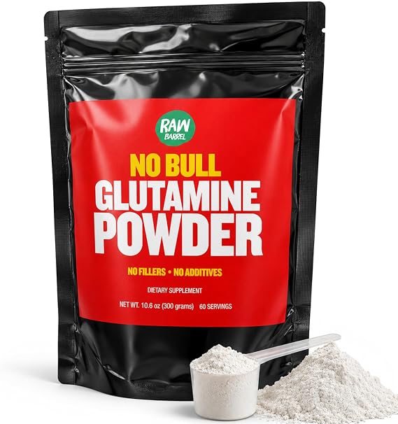 L-Glutamine Powder, Pure No Bull Amino Acid Supplement, Unflavored, 300 g