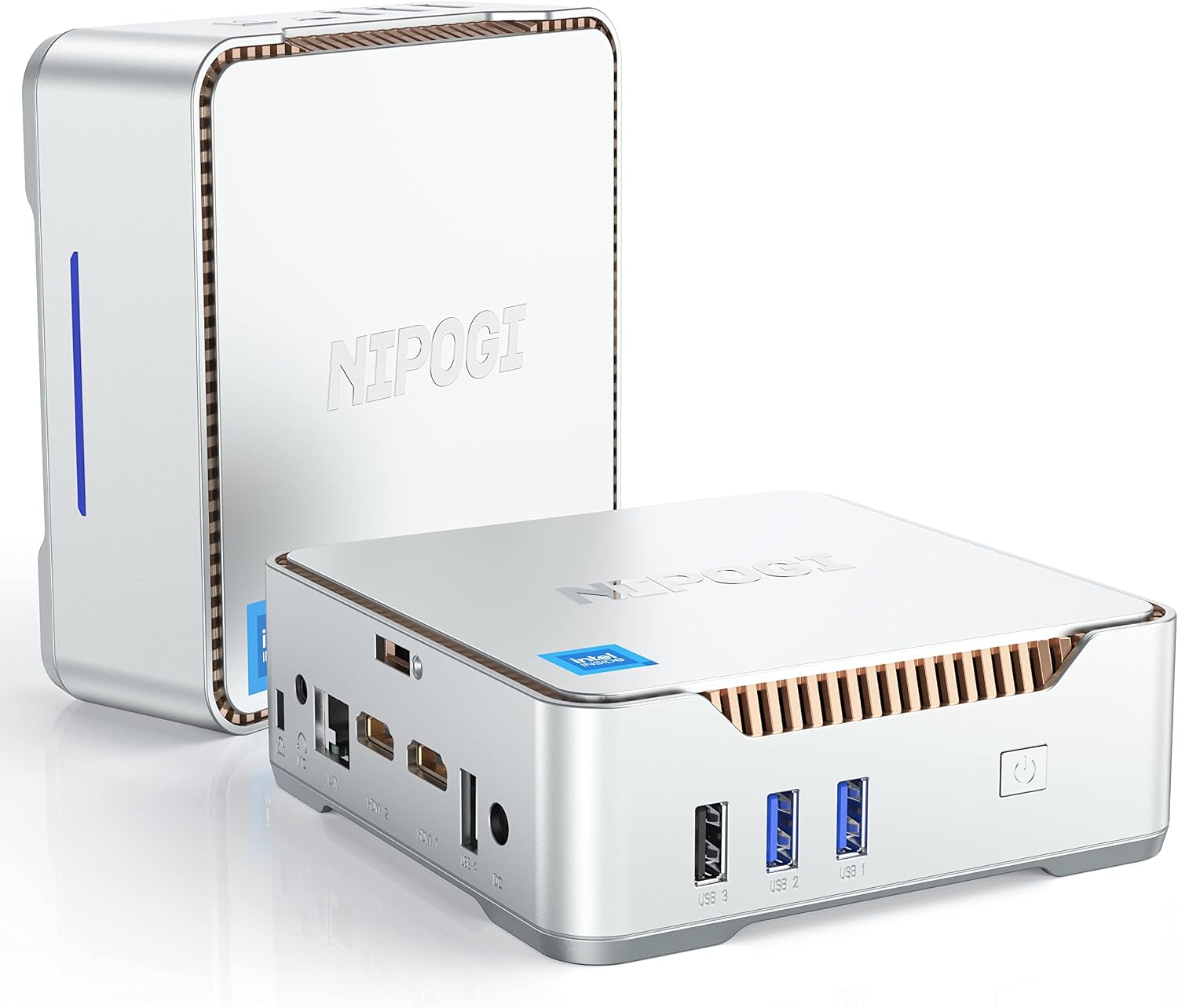 Mini PC, N95, Intel Newest 12th Generation, Small PC, High Speed Operation, 16 GB DDR4, 512 GB, Expands up to 2TB SSD, Mini PC, Up to 3.4 GHz, 4C4T, High Speed Heat Dissipation, Quiet Mini PC, 4K 3