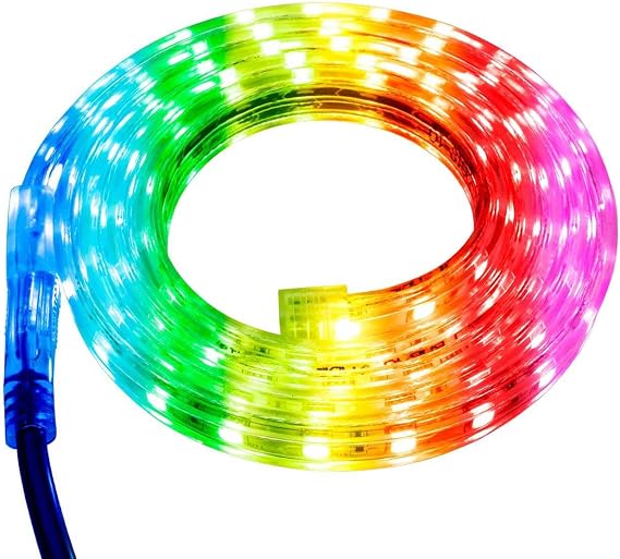 RGB Color Changing LED Strip Light - 120 Volt - High Output (SMD 5050) - Custom Cut - 1.64 Feet