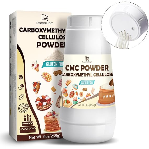 CMC Powder 9oz - Pure CMC & Tylose Powder for Fondant, Ice Cream, Frostings, Cake Decorations - Premium Thickener, Stabilizer & Water Retention Agent for Frozen Foods, Candy, Gum Paste