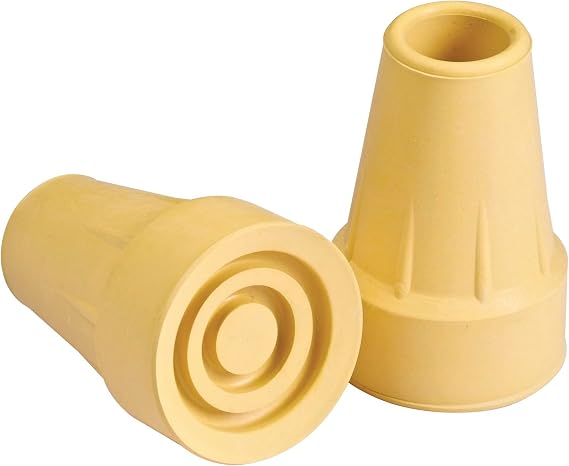 Carex Standard 3/4" to 7/8" Crutch Tips, Tan