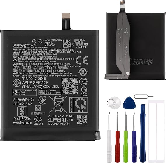 Replacement Battery C11P2102 Battery Compatible with ASUS Zenfone 9 ZS696KS with Tools