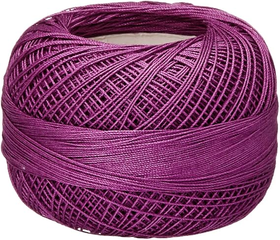 Lizbeth Size 80 HH80635 HH80 Cotton Thread 184 Yds 10G, Violet/Pink Dk.