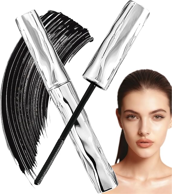 Ultimate Length & Curl Mascara Set, 4D Silk Fiber Volumizing & Lengthening Formula for Lifted, Clump-Free Lashes, Long-Lasting Wear, Gentle on Sensitive Eyes