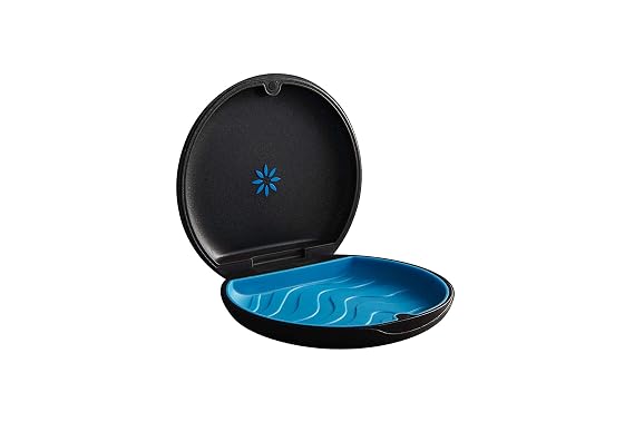 Invisalign Aligner Magnetic Retainer Case Box Align Tech (Black Magnetic)