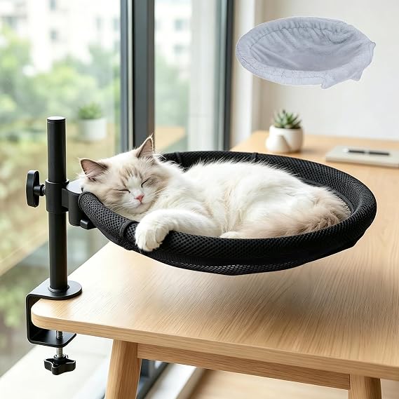Topmart Cat Desk Bed with 360 Rotating & Adjustable Height