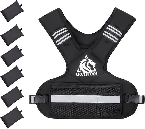 LIONSCOOL Adjustable Weighted Vest for Men and Women