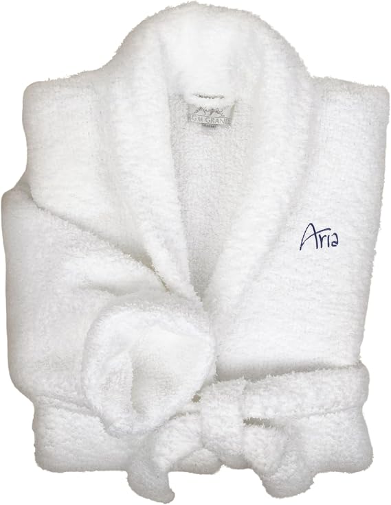 Aria Hotel Bath Robe For Women or Men - Soft Shower Robe - Luxury Spa & Resort Bathrobe - One Size Fits Most