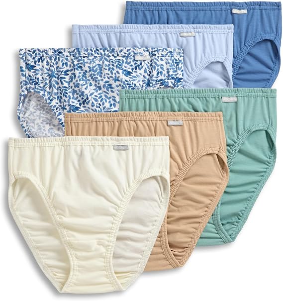 Jockey Women's Underwear 100% Cotton Elance French Cut - 6 Pack
