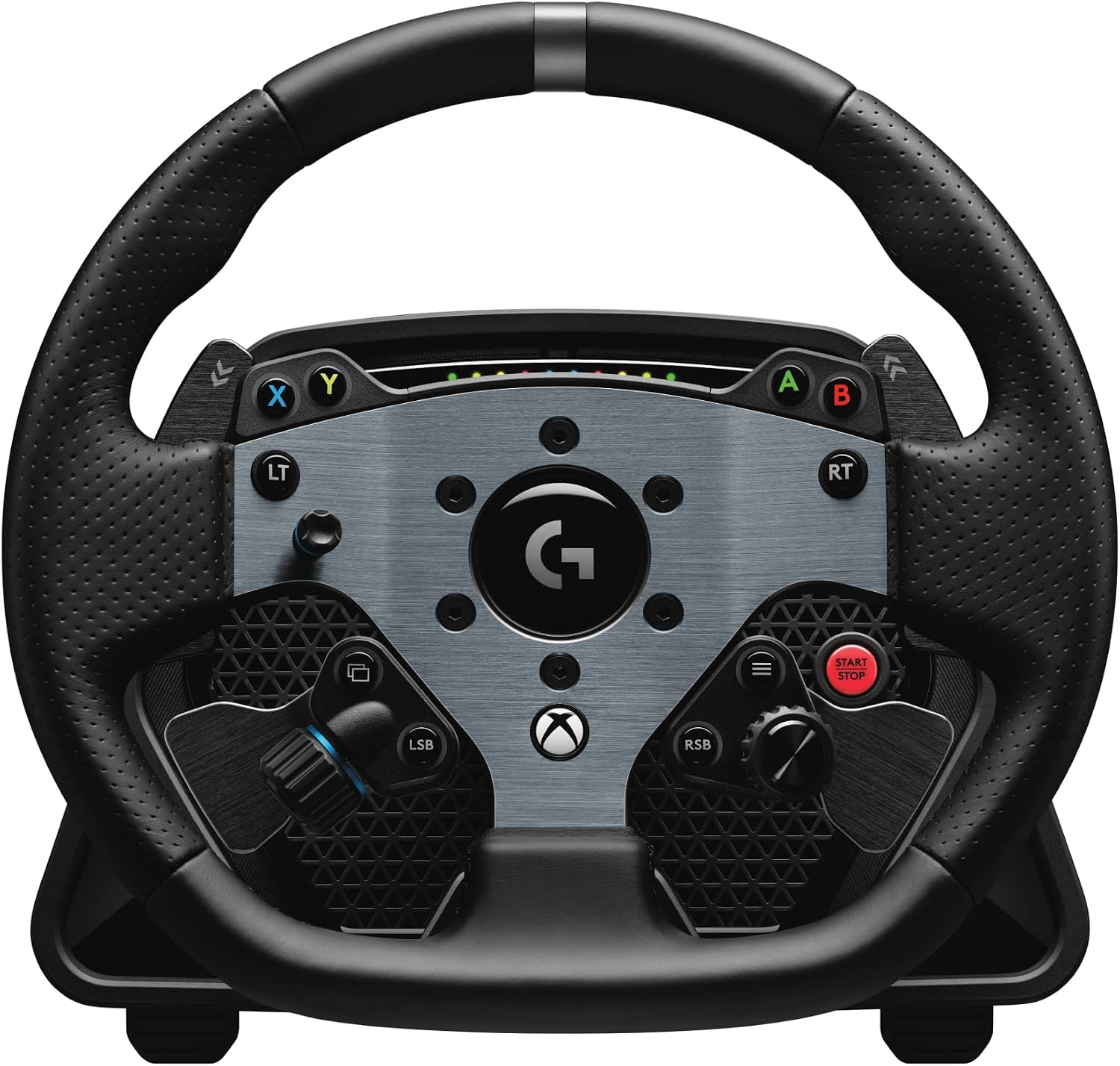 Logitech G PRO Racing Wheel, Simulated Steering Wheel, Direct Drive 11 Nm Force, TRUEFORCE Feedback, Magnetic Gear Shift Paddles, Dual Clutch, OLED Display, Quick Release, Xbox & PC - Black