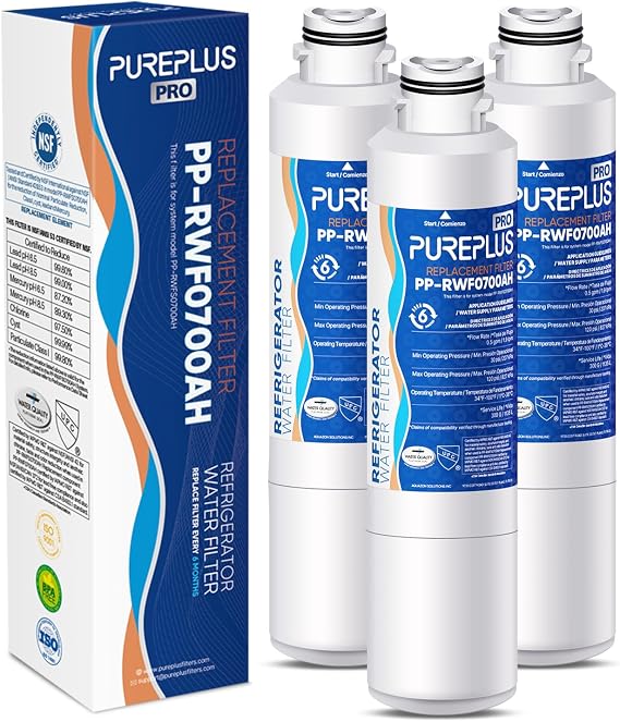 PUREPLUS RWF0700AH Water Filter Replacement for Samsung HAF-CIN/EXP 3 Pack