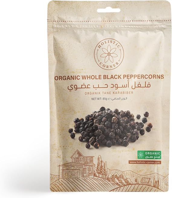 Holistic Corner Organik Bütün Karabiber Taneleri | 85g