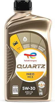 TotalEnergies Quartz INEO MC3 5W30 Engine Oil - ACEA C3, API SP - Approved by BMW LL-04, MB 229.52/229.51, OV 040 1547 -G30/D30 - Advanced Synthetic Motor Oil Lubricant - 1L