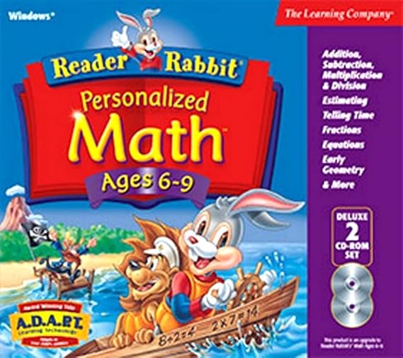 Reader Rabbit Personalized Math Ages 6 - 9 Deluxe (2 CDs)