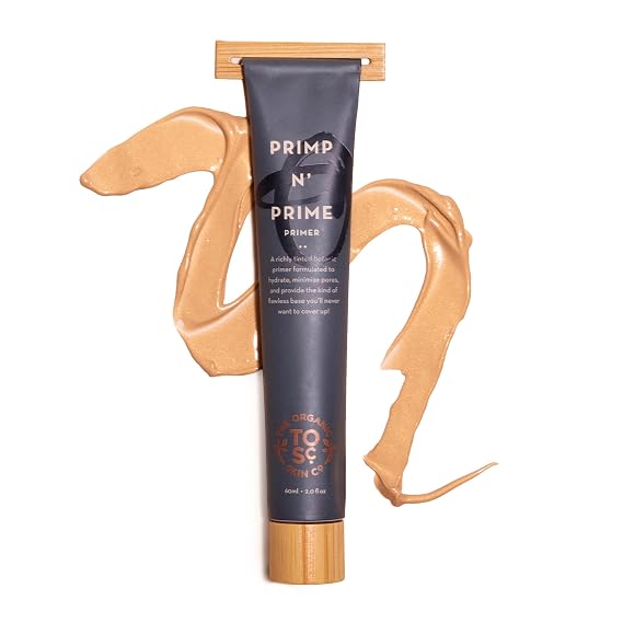 Face Primer | Primp N' Prime by The Organic Skin Co. | Primer Face Makeup | Primer for Oily Skin | Pore Minimizer for Face | Pore Reducer and Illuminating Primer | 2 Fl Oz