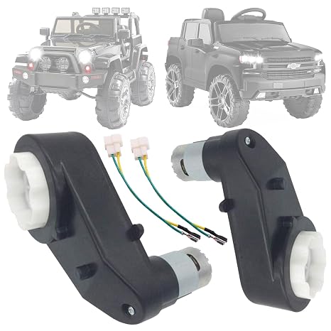 weelye 2Pcs 12V 40000RPM High Speed RS550 Drive Motor Gearbox,Replacement for Children s Riding Jeep SUV Car Electric Vehicles,Aperture 1.2cm
